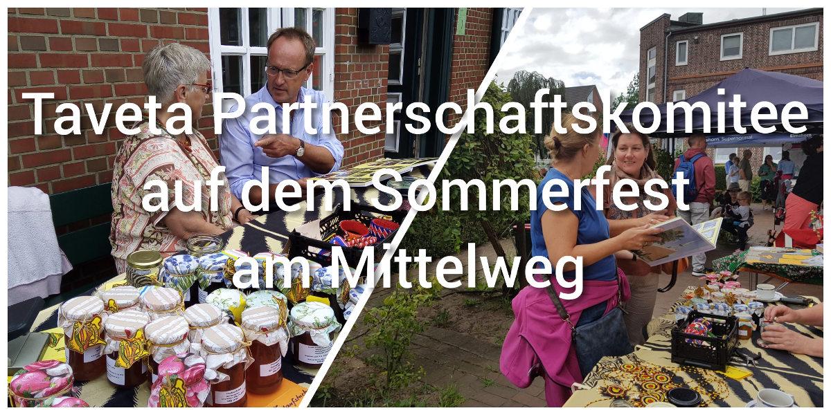 Taveta Partnerschaftskomitee auf dem Sommerfest am Mittelweg