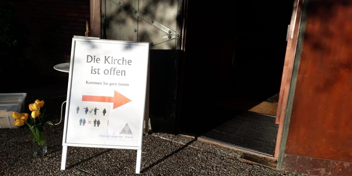die Gottesdienste fangen in Elmshorn wieder an